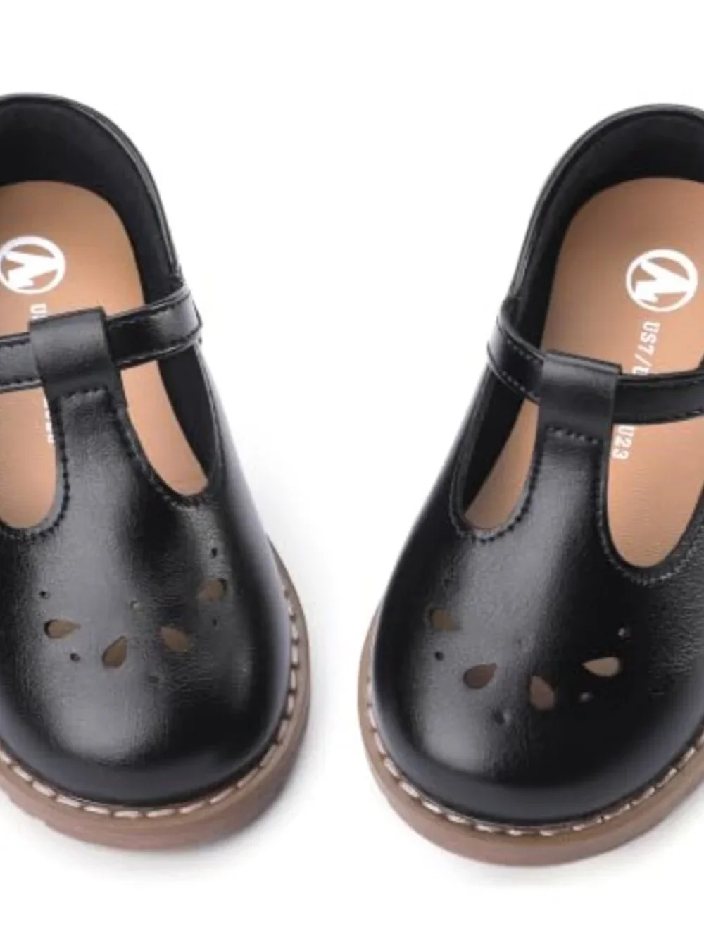 Toddler Girls Mary Jane Flats PU Leather T-Strap Ballet Dress Shoes